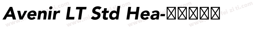 Avenir LT Std Hea字体转换